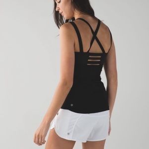 Lululemon Happy Black Strappy Workout Tank NWT